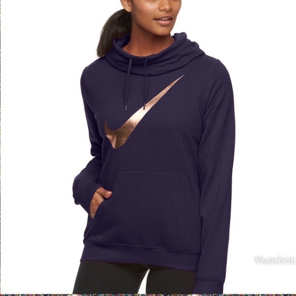 Nike Sweaters - Classic Nike hoodie with rose gold swoosh